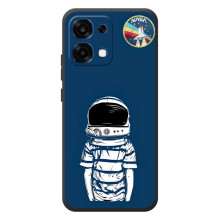 Чехол NASA для OPPO A6 Pro (AlphaPrint) (Мальчик в шлеме)