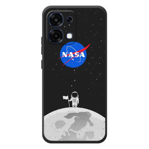 Силиконовый бампер с принтом "Наса" на OPPO A6 Pro – Космонавт NASA