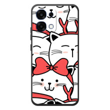Бампер з зображенням Котиків для ОРО A6 Про (Новорічні котики)