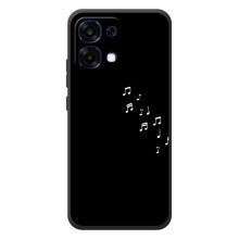 Чохол з картинками на чорному фоні для OPPO A6 Pro – Ноти