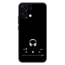 Чохол з картинками на чорному фоні для OPPO A6 Pro – Плеєр