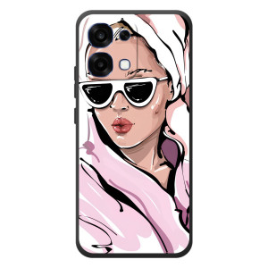 Чехол с картинкой Модные Девчонки OPPO A6 Pro – Девушка в халате