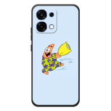 Чохол з картинкою Патрік на OPPO A6 Pro – Патрік із подушкою