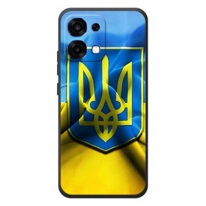 Чехол с картинкой (Патриотический ГЕРБ) на OPPO A6 Pro (Герб и Флаг Украины)