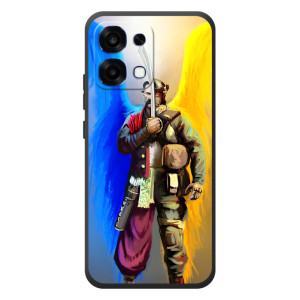 Чехол с картинкой (Патриотический КОЗАК) на OPPO A6 Pro – Козак с крыльями