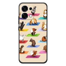 Чохол з Прикольним Принтом на OPPO A6 Pro (Йога свинок)