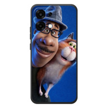 Чехол с принтом Душа на OPPO A6 Pro – Джо и кот