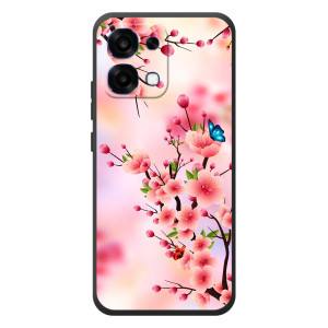 Чехол с принтом САКУРЫ на OPPO A6 Pro – Бабочки на сакуре