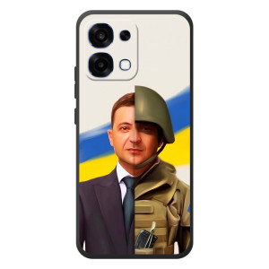 Чехол для OPPO A6 Pro (AlphaPrint - с принтом Зеленского)