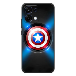 Чехол с Щитом Капитана Америки на OPPO A6 Pro – Яркий Щит Капитана