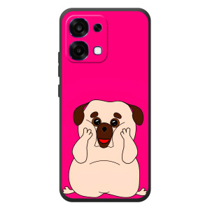 Чохол (ТПУ) Милі песики для OPPO A6 Pro – Веселий Мопсік