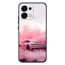 Чехол с авто Порше для OPPO A6 Pro – Розовый Порше