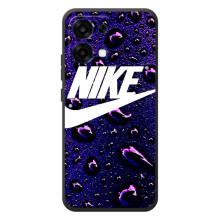 Чехол с логотипом Найк на OPPO A6 Pro (Найк на фиолетовом)