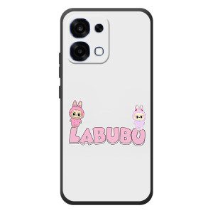 Чохол з принтом Лабубу для OPPO A6 Pro – Логотип Лабубу