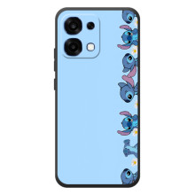 Чехол с принтом Стич на OPPO A6 Pro (Стич фон)