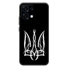 Чехол с украинским гербом на OPPO A6 Pro – Герб на черном