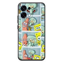 Силиконовый чехол Спанч Боб на ОПО R6 Про (Фото-БоБ)