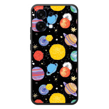 Космические Чехлы для ОППО А6 Про (VPrint) – Рисованные планеты