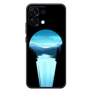 Летний Чехол на OPPO A6 Pro – Синий Водопад