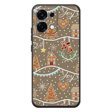 Новогодние, Праздничные Чехлы для OPPO A6 Pro - 2024 год – Новогодние пряники