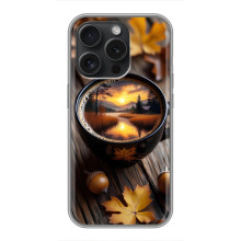 Чехол с уникальным дизайном «Осень с кофе» для OPPO A6 Pro – Тёмный кофе