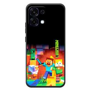 Чехлы для OPPO A6 Pro (Персонажи Майн Крафт) – Герой Майнкрафт
