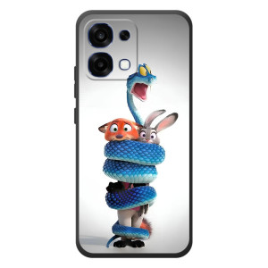 Силиконовый чехол с принтом Зоотрополіс для OPPO A6 Pro – Змея Зоо