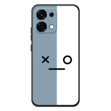 Чохли (ТПУ) (смішні стікери) для OPPO A6 Pro – Сіро-білий