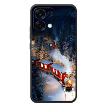 Силіконовий бампер на різдво для OPPO A6 Pro (Потяг)