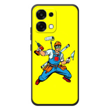 Силіконовий бампер (Працівники) на OPPO A6 Pro – Будівельник