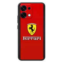 Силіконовий бампер з картинкою машини на OPPO A6 Pro – Ferrari Logo