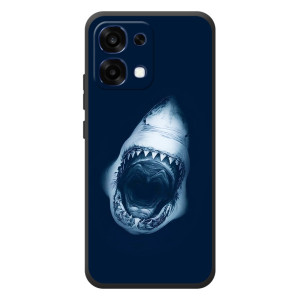 Силиконовый бампер с картинкой животных для OPPO A6 Pro (Пасть Акулы)