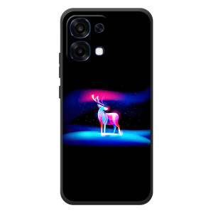 Силиконовый бампер с картинкой животных для OPPO A6 Pro (Яркий олень)