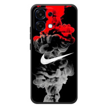 Силіконовый Чохол на OPPO A6 Pro з картинкою НАЙК (Nike дим)