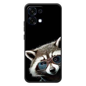 Силіконовий Чохол з Энотами  на OPPO A6 Pro – Стильний Єнот