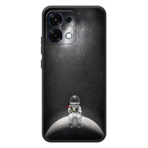 Силиконовый Чехол с принтом "Космонавты" на OPPO A6 Pro – Космонавт романтик