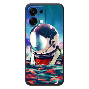 Силиконовый Чехол с принтом "Космонавты" на OPPO A6 Pro – Космонавт в воде