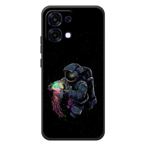 Силиконовый Чехол с принтом "Космонавты" на OPPO A6 Pro – В руках земля