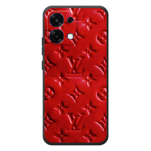 Текстурний Чохол Louis Vuitton для ОРО A6 Про – Червоний ЛВ