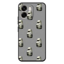 Бампер с принтом Мемы для OPPO A6 (Каменное лицо)