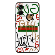 Брендновые Чехлы для OPPO A6 - (PREMIUMPrint) (Стиль GUUCI)