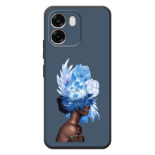 Чехлы (ART) Цветы на OPPO A6 (VPrint) (Цветы на голове)