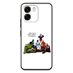 Чехлы для OPPO A6 (Для Христиан) – Иисус супергерой