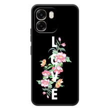 Чехлы для любимой на 

ОППО А6
 (VPrint) (Цветы LOVE)