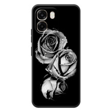Чехол с картинкой (Стильные) для 

ОППО А6
 - (AlphaPrint) (Черная роза)