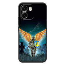 Чехлы с картинкой ЗСУ для OPPO A6 (AlphaPrint) – Солдат ЗСУ