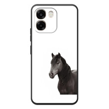 Чехлы с Лошадью дляOPPO A6 (VPrint) (Чорний кінь)