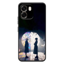 Чехлы с принтом Уэнсдей на OPPO A6 – Уэнсдей и Энди