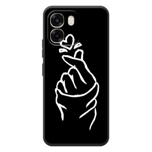 Чохол (Знак сердечка) для OPPO A6 – Сердечко на чорному