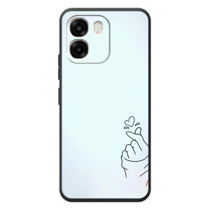 Чохол (Знак сердечка) для OPPO A6 – Сердечко на блакитному